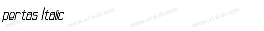 pertas Italic字体转换